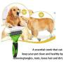 Fox Claw Dog Brush and Cat Brush, Pet Undercoat Rake Grooming Tool for Deshedding, Mats & Tangles Removing, Shedding Brush and Dematting Comb for Large Small Dogs & Cats Long & Short Hair Remover