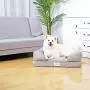Ushang Pet Orthopedic Memory Foam Dog Beds, Pet Sofa Lounger Bolster Dog Beds for Large Dogs Wash Removable Cover with Anti-Slip Bottom