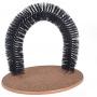 billionaire asia Arch Pet Cat Self Groomer with Round Fleece Base Cat Toy Brush Toys for Pets Scratching Devices