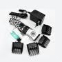 LOVEPET Dog Grooming Clipper, Rechargeable Cordless Pet Hair Clipper Set for Dogs Cats, Low Noise Low Vibration Long Endurance Powerful (Leopard Print)
