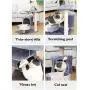 N/D cat Trees and Towers Scratching Post ,Cat Platform with cat Litter, Two-Story cat Playground Furniture N/D cat Trees and Towers Scratching Post ,Cat Platform with cat Litter, Two-Story cat Playground Furniture