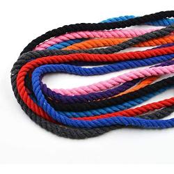 Natural Twisted Cotton Rope Soft Triple-Strand Twisted Cotton Rope for Sports,Decor,Pet Toy, Crafts&Indoor Outdoor Use Dia1/8,1/6,1/5,1/4,3/8,2/5,1/2,3/5,4/5and25/50/100ft and 150ft