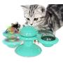 LOVEIT Pet Supplies Turn Around Windmill cat Toy Turntable Tease cat Toy Scratch Itchy cat Brush