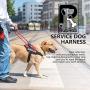 RubRab Dog Vest Harness with 2 Free Service Dog Patches Comfortable Padded Dog Training Vest with Handle Woven Polyester Nylon, Comfy Mesh Padding Reflective Breathable Adjustable Pet Halters