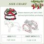 SYOOY Pet Christmas Harness Escape Proof Bow Knot Chest Strap Harness Soft Cloth Snow Pattern Collar Small and Medium-Sized Dog New Pet Pawty Supplies