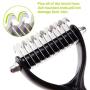 CeleMoon [Dematting Comb Pet Dematting Comb/Rake Dual Sided 6 + 11 Teeth, Professional Undercoat Fur Grooming Rake Knot Cutter for Cats & Dogs