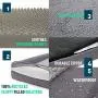 Eterish Orthopedic Dog Bed for Medium, Large Dogs, Egg-Crate Foam Dog Bed with Removable Cover, Pet Bed Machine Washable, Grey Eterish Orthopedic Dog Bed for Medium, Large Dogs, Egg-Crate Foam Dog Bed with Removable Cover, Pet Bed Machine Washable, Grey