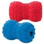 Nerf Dog Tire Feeder Dog Toy, Lightweight, Durable and Water Resistant, 4 Inches, For Medium/Large Breeds, Two Pack, Blue and Red