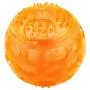 Aduck Dog Squeaky Fetch Ball Toys (Meteorites Bouncy Series) Bite Resistant Squeeze Chew Toy for Aggressive Chewers (Non-Toxic Soft Rubber), Cute Crystal Colorful Ball Design - 3.15 Inches