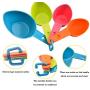YhwangX Pet Food Scoops 4 Sizes Multi-purpose Plastic Measuring Cup Multicolor Utility Scoops Set for Dog Cat Food Set of 4