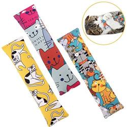 BINGPET Catnip Toys for Indoor Cats - 3 Pack Cat Kicker Toy with Catnip - Durable Interactive Cat Kickers with Natual Catnip Filled Cute Kitty Pattern for Kitty