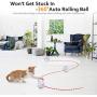 Domgoopet Interactive Cat Toys Ball, Self Rotating Cat Toy, Newest Version USB Rechargeable Pet Toy,Buit-in Spinning LED Light, Stimulate Hunting Instinct for Your Cat/Kitty/Kitten/Pets