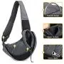 WOYYHO Pet Dog Sling Carrier Breathable Mesh Adjustable Strap Travel Sling Bag Carrier for Dogs Cats Bunny WOYYHO Pet Dog Sling Carrier Breathable Mesh Adjustable Strap Travel Sling Bag Carrier for Dogs Cats Bunny