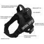 Fairwin Emotional Support Dog Vest Harness for Service Dog - Adjustable Nylon with Removable Reflective Patches for Emotional Support Dogs Large Medium Small Sizes