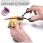 Purple Dragon Professional 7.0/8.0 inch Pet Grooming Hair Cutting Scissor and 6.75/8.0 inch Dog Chunker Shear - Japan 440C Stainless Steel for Pet Groomer or Family DIY Use