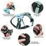 Petties&Sweeties No Pull Dog Harness,2 Leash Hooks,Reflective Adjustable Soft Padded Vest Unique Colors, with a Easy Control Training Handle, with Poop Bags Petties&Sweeties No Pull Dog Harness,2 Leash Hooks,Reflective Adjustable Soft Padded Vest Unique Colors, with a Easy Control Training Handle, with Poop Bags