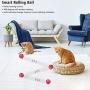 GMWZ Intelligent Cat Toy, Smart Interactive Ball Sensor Funny Cats Supplies, Automatic Scratcher Toys for Pet Kitten with LED,White