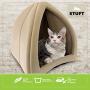 Stuft Purr Tent Moccasin Cat Bed