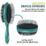 Wet Brush Pet Brush Ultimate Groomer 2-in-1 Detangler - Teal