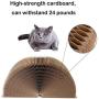 Cat cardboard bowl-type cardboard scratcher, cardboard cat scratcher, can be folded into multiple shapes, high-density corrugated paper scratcher, can be used for cat bed (with catnip) (bowl shape)