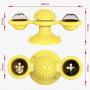 Rommisie Cat Toys Interactive Rotating for Indoor Windmill Pet Toys with Led Ball and Catnip Ball, Hair Brush Funny Kitten Toys Teeth Cleaning Massage Chew Kitty Gift with Suction Cup Base