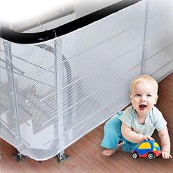 LULUME Baby Rail Net - Banister Stair and Balcony Net for Indoor & Outdoor - Pet and Toy -10 ft x 2.5 ft