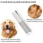 Pettom Pet Steel Grooming Tool Poodle Finishing Butter Comb, 7 1/2-inch L with Pet Nail Clippers Professional Stainless Steel