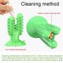 Dog Pet Toothbrush Teeth Cleaning Tough Pet Dental Rubber Chew Toys with Suction Cup for Small and Medium Dogs.
