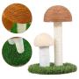 GREENWISH Cat Scratching Post, The Mushrooms Cats Scratcher, Sisal Rope Kitten Tree Tower Scratch Pole Claws Care Cats Scratching Toy Furniture Scratch Deterrent Accessories for Cats,Pets