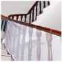 TGHY Railing Safety Net, Baby Safety Banister Guard, Indoor Balcony and Stairway Safety Net Child Safety Pet Safety Toy Safety,300cm x 77cm