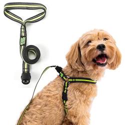 Easy Lock Dog Harness,Leash,for Small Large Dogs Puppy Breed, No-Pull, Magnetic Clasp Reflective Vest(SML)