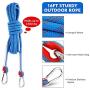Petbobi Spring Pole Dog Rope Toy with 16ft Durable Rope, Dog Heavy Duty Pull Tether Tug of War, Hanging Bungee Toy for Outdoor Exercise, for Pitbull Medium Large Dog Muscle Builder