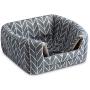 Hollypet Self-Warming 2 in 1 Foldable Comfortable Triangle Cat Bed Tent House, Grey