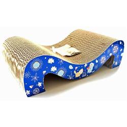 Irispets cat Scratcher Cardboard, cat Scratching pad, Corrugated cat Scratcher Lounge Toys with Catnip