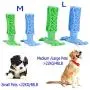 Arestle 3pcs Dog Toothbrush Chew Toys Set, Safe Pets Rubber Tooth Cleaner Stick, Bite Resistant Gear Ball Puppies Toys+ 4pcs Cleaning Brushes (Green, M)