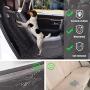 LETTON Dog Car Seat Cover Waterproof Durable Anti-Scratch Nonslip Back Seat Pet Protection Dog Travel Hammock with Side Flaps for Cars/Trucks/SUV