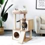 PAWZ Road Cat Tree Multi-Level Cat Tower Furniture with Spacious Perch, Fully Wrapped Sisal Scratching Posts and Replaceable Dangling Balls
