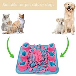 ulovemore qh Snuffle Mat for Dogs, Interactive Dog Toys Encourages Natural Foraging Skills Dog Puzzle Toys, Snuffle Mat for Small or Medium Dogs