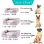 Ushang Pet Orthopedic Memory Foam Dog Beds, Pet Sofa Lounger Bolster Dog Beds for Large Dogs Wash Removable Cover with Anti-Slip Bottom