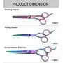 Mogoko Dog Cat Grooming Scissors Comb Set,Professional Pet Curved Shears Straight Thinning Scissors Kit Mogoko Dog Cat Grooming Scissors Comb Set,Professional Pet Curved Shears Straight Thinning Scissors Kit