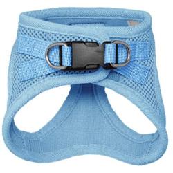 Best Pet Supplies Voyager Step-in Air Dog Harness - All Weather Mesh, Step in Vest Harness for Small and Medium Dogs, Baby Blue (Matching Trim), L (Chest: 18-21'') (207-BBW-L)