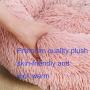 Modern Soft Plush Round Pet Bed for Cats or Small Dogs,Faux Fur Donut Cuddler,Cat beds and Dog beds,Relief and Improved Sleep – Machine Washable, Waterproof Bottom Pet Weight Within 20lbs,Pink Color