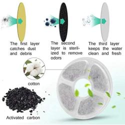 CHZHENG Pet Water Dispensers, 2l Automatic Pet Cat Water Fountain Ultra Quiet Dog Drinking Fountain Drinker Feeder Bowl