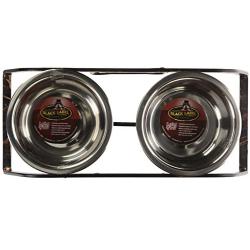 Loving Pets Black Label Collection Rustic Bone Diner for Dogs, 1-Pint, Aged Copper