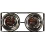 Loving Pets Black Label Collection Rustic Bone Diner for Dogs, 1-Pint, Aged Copper