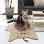 PetLike Cat Scratching Mat Natural Sisal Cat Scratcher Mat with Feather, Scratching Pad Sisal Protect Furniture