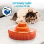 VinDox Ceramic Cat Fountain, 2.1L Pet Drinking Fountain for Cat and Dog, Cat Fountain Porcelain, Cat Water Dispenser with 3 Activated Carbon Filter and Sponge Foam Pre-Filter(Orange)