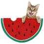 CHONGWDZ Pet mat Scratch Board Cute Cat Scratch Board Natural Sisal Cat Scratch Resistant Scratch Watermelon Blanket Cat Scraper Mat Pet Products