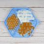 GAPZER Hexagon Dog Lick Mat, Dogs Slow Feeders Lick Pad for Anxiety Relief & Boredom Buster, Pet Training Licking Mat for Pumpkin, Treats, Yogurt