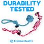 Pacific Pups Products supporting pacificpuprescue.com dog rope toys for aggressive chewers-set of 11 nearly indestructible dog toys-bonus giraffe rope toys-benefits non profit dog rescue.